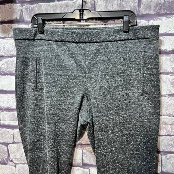 Banana Republic Gray & White Heathered Pants Size XL - Picture 2 of 8